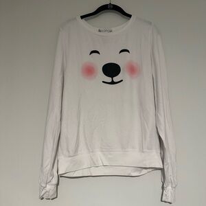 wildfox polar bear sweater size medium